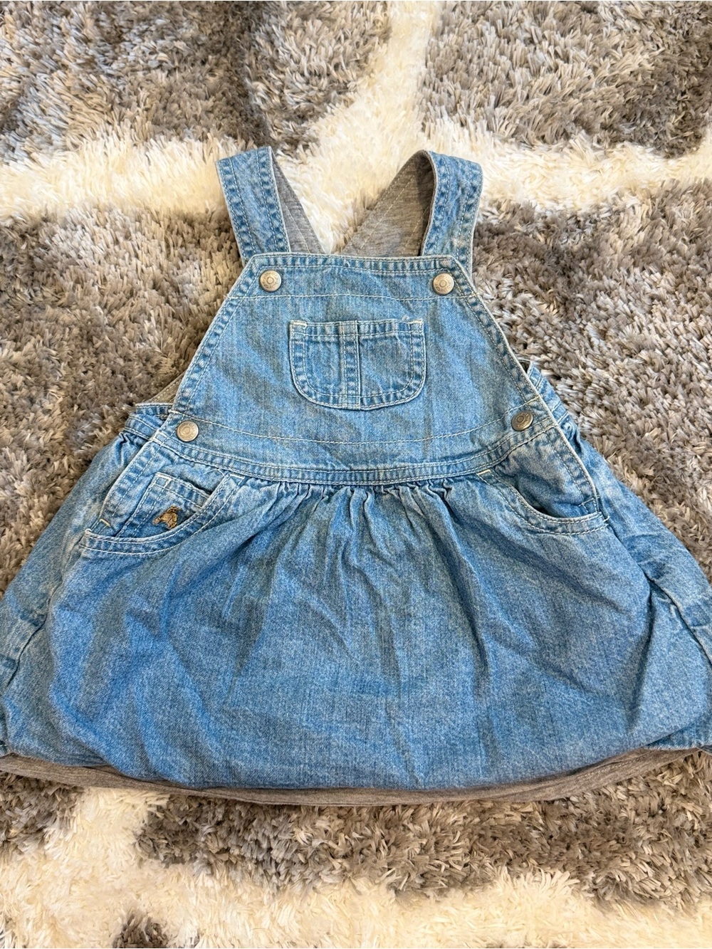 Baby GAP Vintage Light Blue Denim Overall Dress- heritage collection